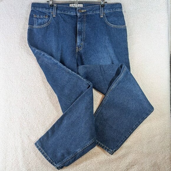 Levi Strauss Signature Jeans Womens Misses 16 Short Relaxed Fit Tapered Leg - Picture 1 of 6